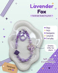 Lavender Fox Keychain